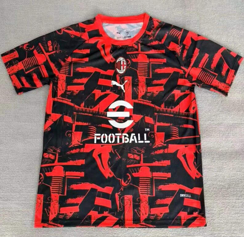 AAA Quality AC Milan 26/27 Black/Red Training Jersey